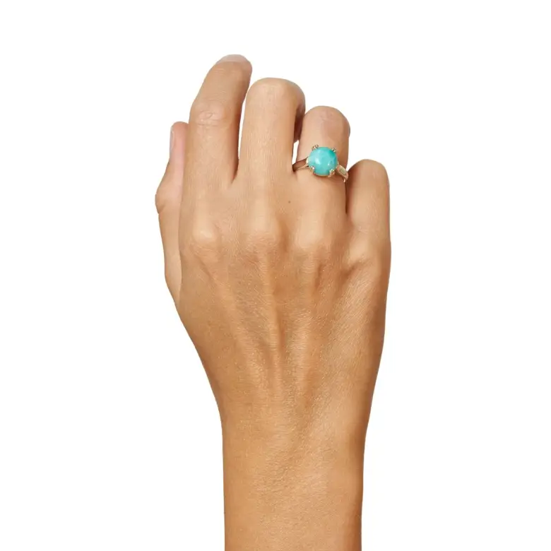 Srebrny pierścionek z naturalnym kamieniem Srebrny pierścionek z naturalnym kamieniem